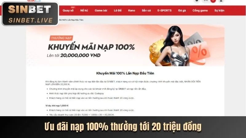 Tiền thưởng chào mừng cho thành viên mới tham gia cá cược thể thao